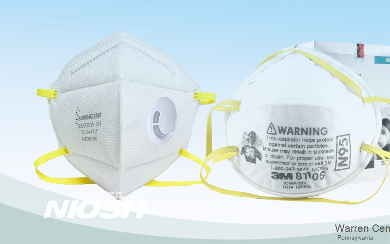 Warren Center Bradford Pennsylvania PA N95 mask