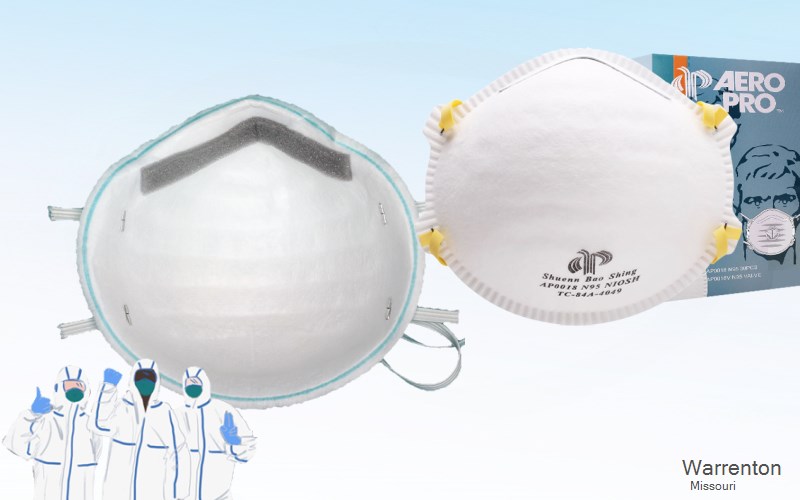 Warrenton Warren Missouri MO N95 mask