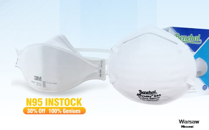 Warsaw Benton Missouri MO N95 mask