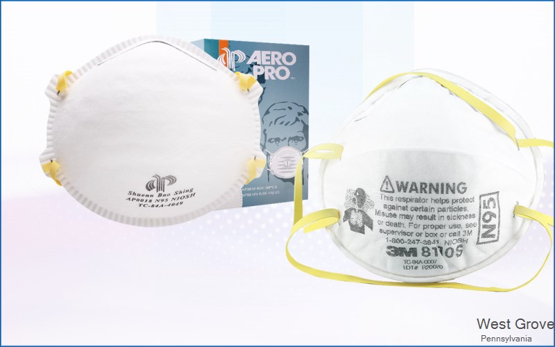 West Grove Chester Pennsylvania PA N95 mask