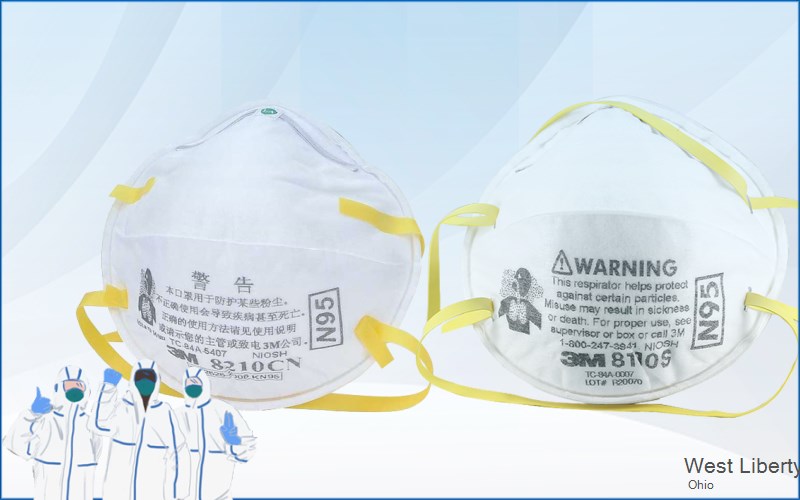 West Liberty Logan Ohio OH N95 mask