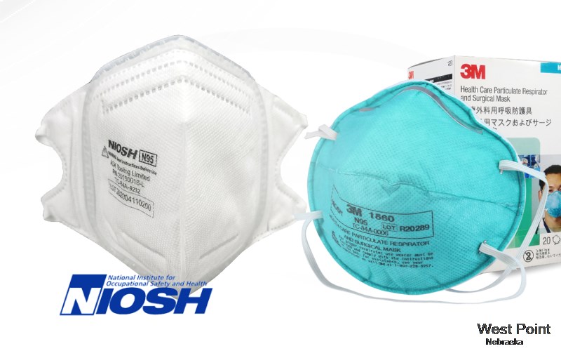 West Point Cuming Nebraska NE N95 mask