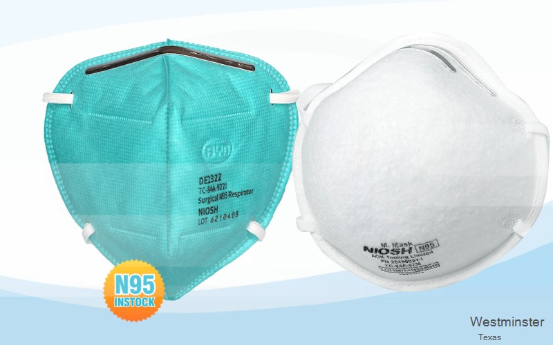 Westminster Collin Texas TX N95 mask