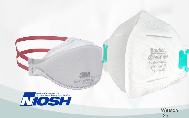 Weston Wood Ohio OH N95 mask