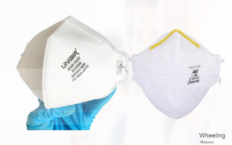 Wheeling Livingston Missouri MO N95 mask