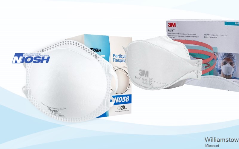 Williamstown Lewis Missouri MO N95 mask