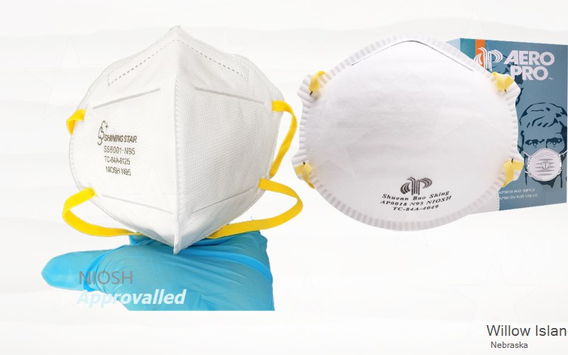 Willow Island Dawson Nebraska NE N95 mask