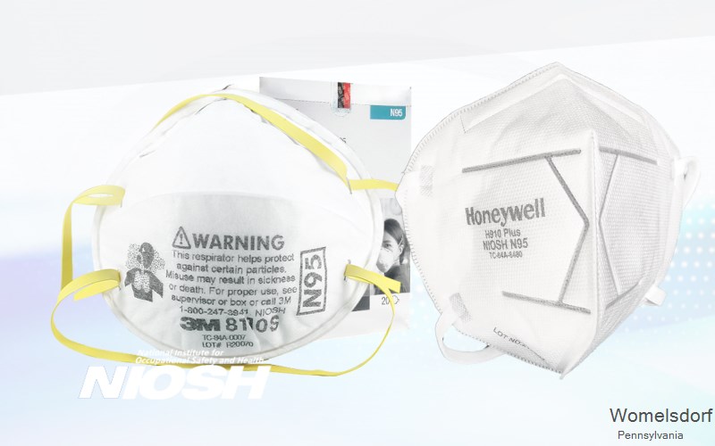 Womelsdorf Berks Pennsylvania PA N95 mask
