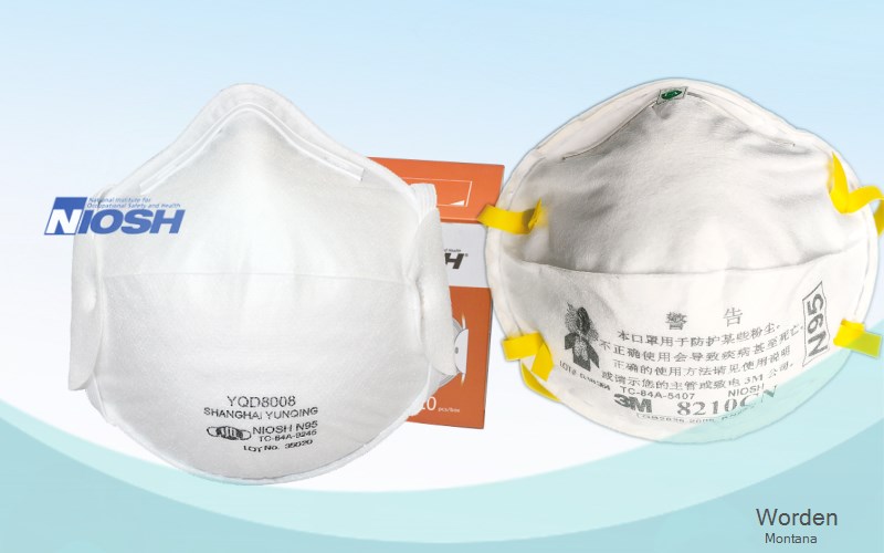 Worden Yellowstone Montana MT N95 mask