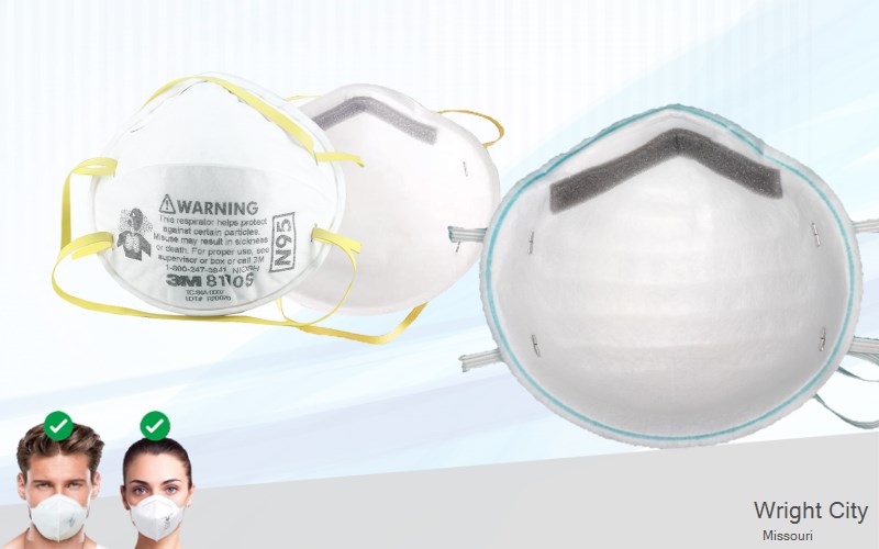 Wright City Warren Missouri MO N95 mask