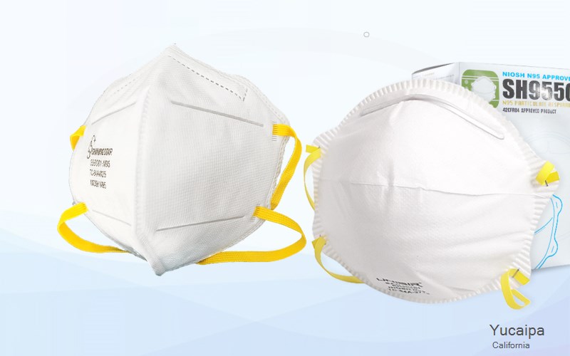 Yucaipa San Bernardino California CA N95 mask