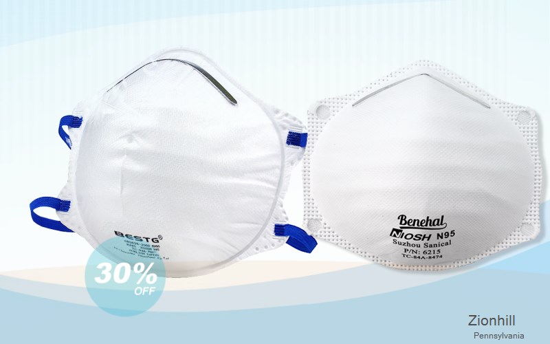 Zionhill Bucks Pennsylvania PA N95 mask